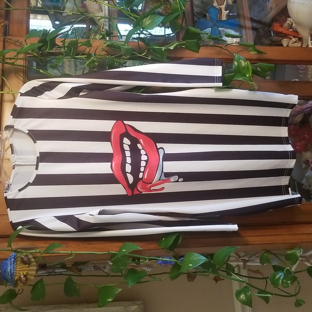 Hot Lips So Fun Striped Dress XL